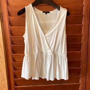 Gibson Button Front Peplum Blouse